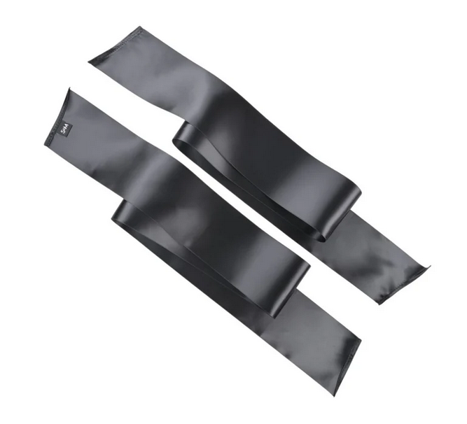 Black Silky Sash Restraints